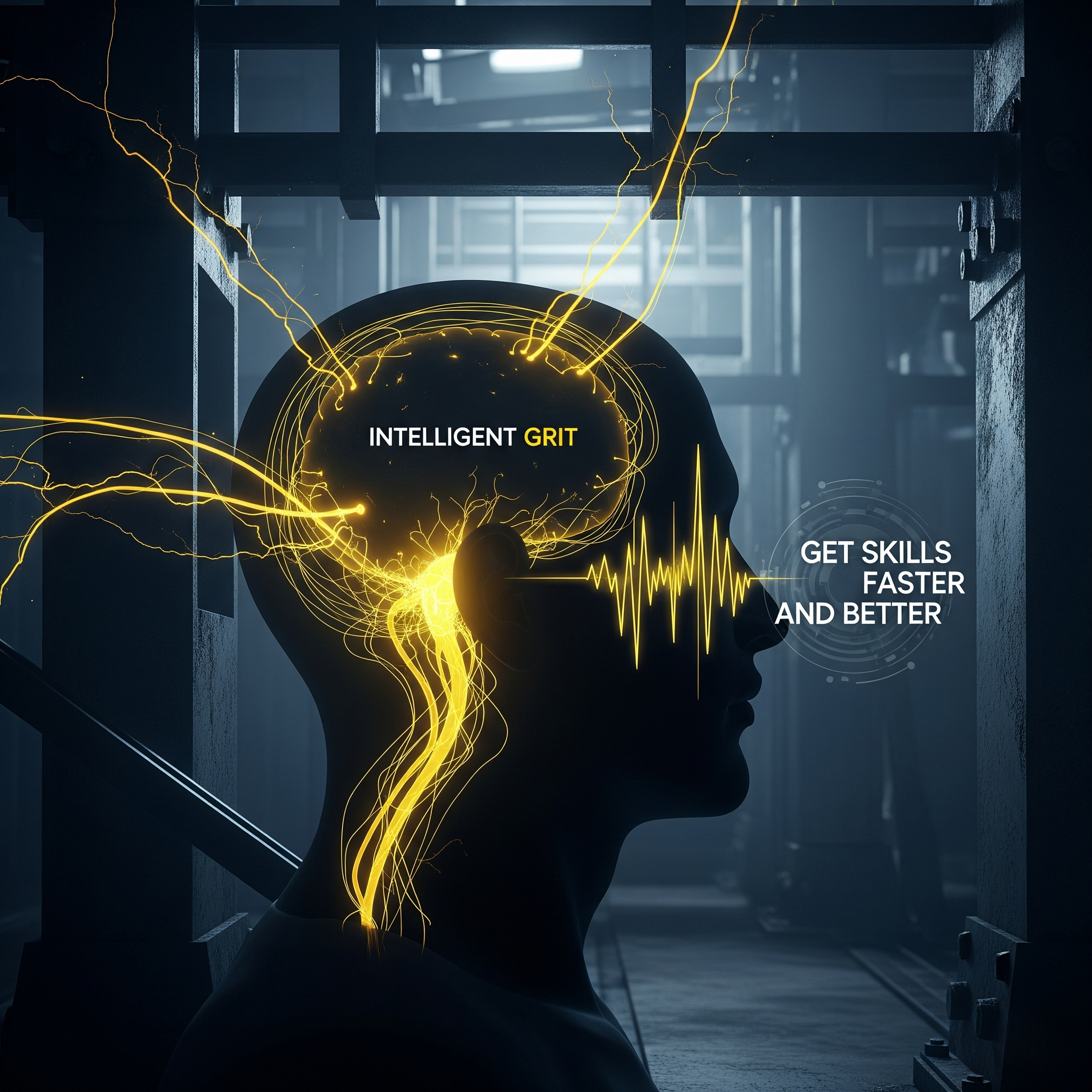 Abstract visualization of the brain learning process